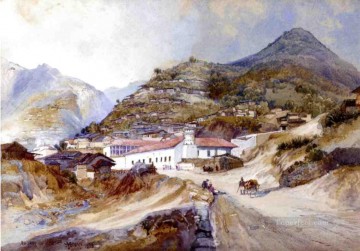 Tomás Morán Painting - Angangueo México Montañas Rocosas Escuela Thomas Moran